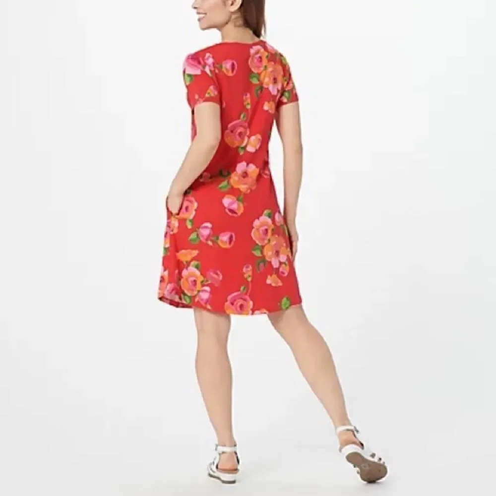 Isaac Mizrahi Live! Short-Sleeve Swing Dress